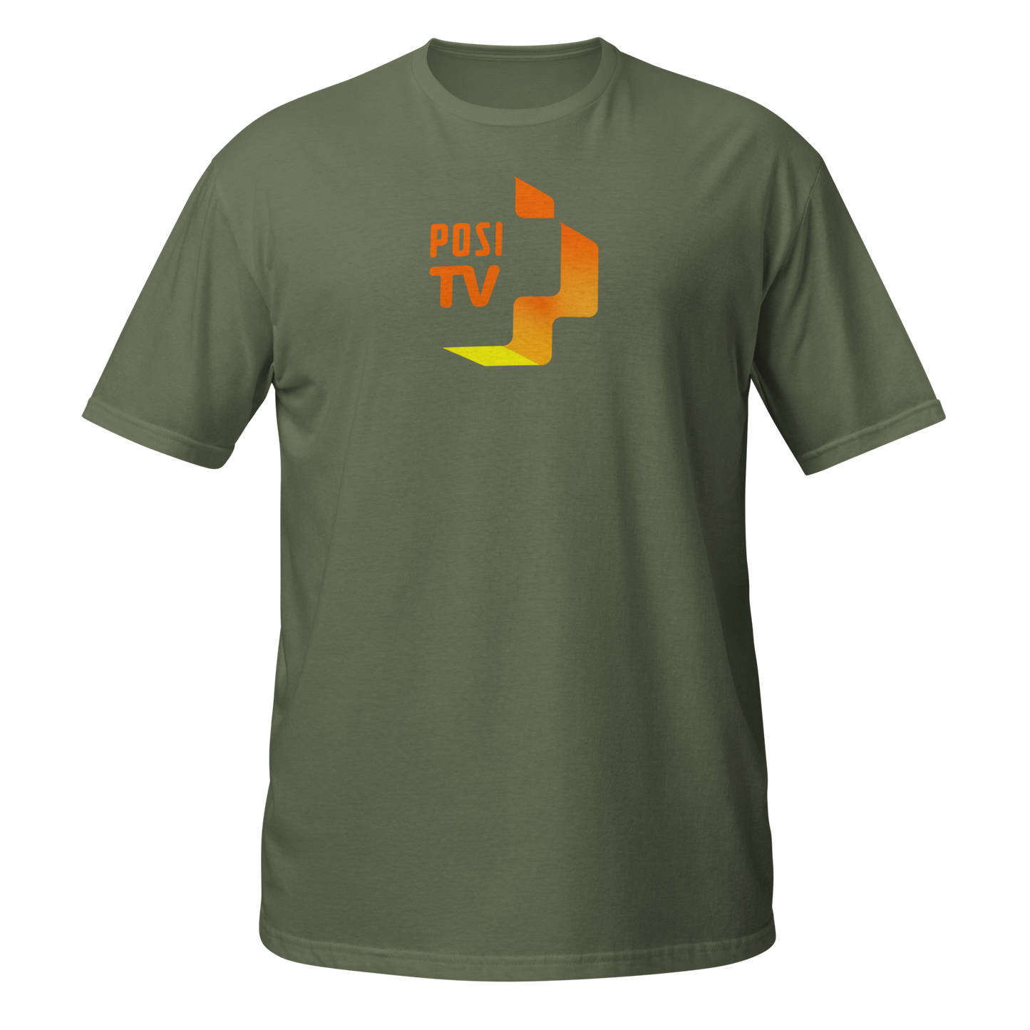 Klassinen t-paita - Logo edessä keskellä (oranssi)