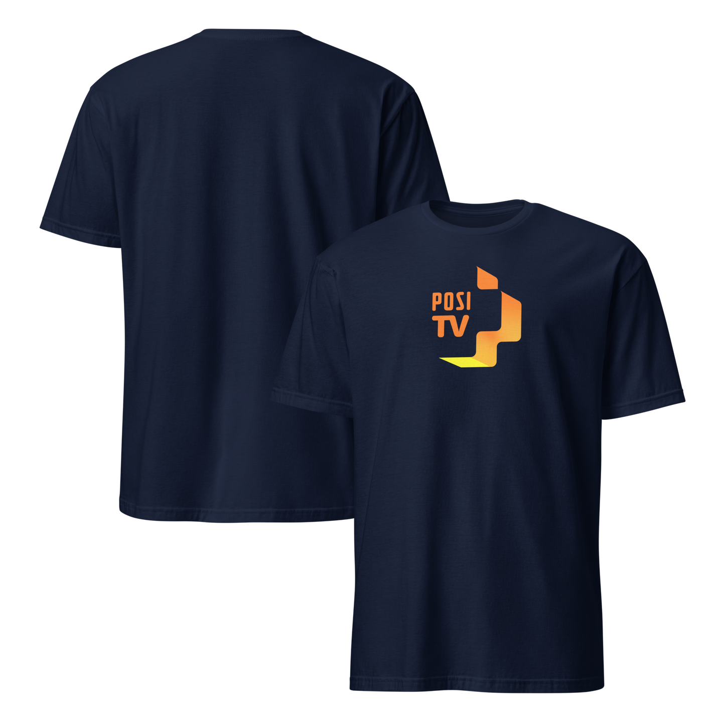 Klassinen t-paita - Logo edessä keskellä (oranssi)