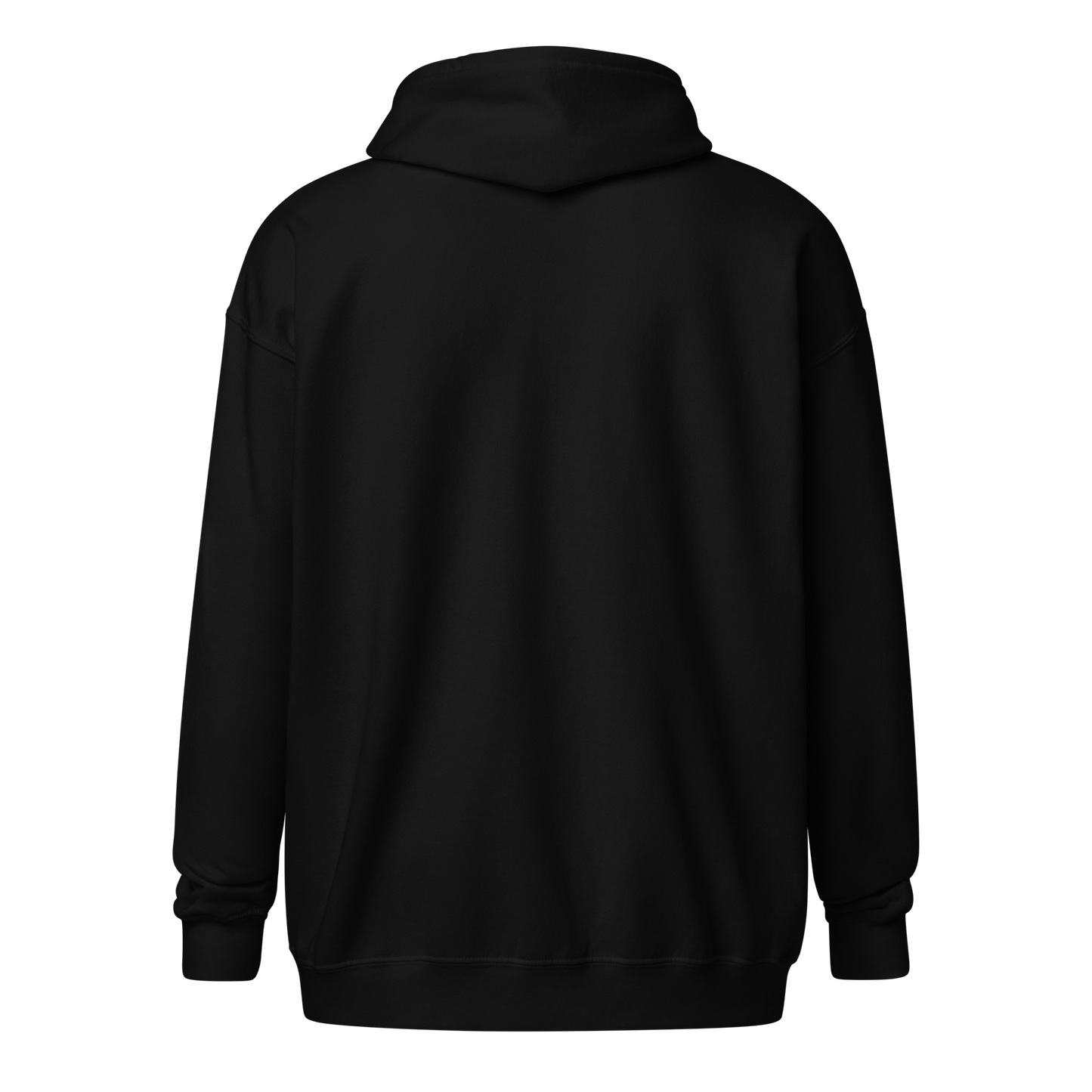 Vetoketjullinen huppari – Logo edessä vasemmalla (oranssi)