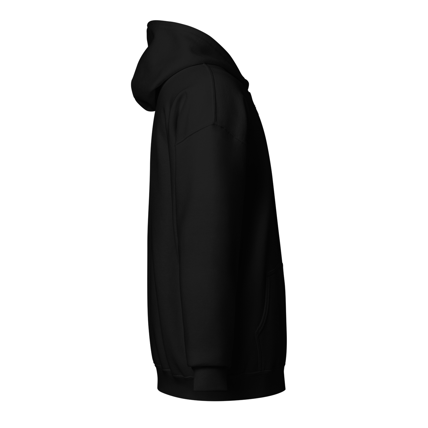Vetoketjullinen huppari – Logo edessä vasemmalla (oranssi)