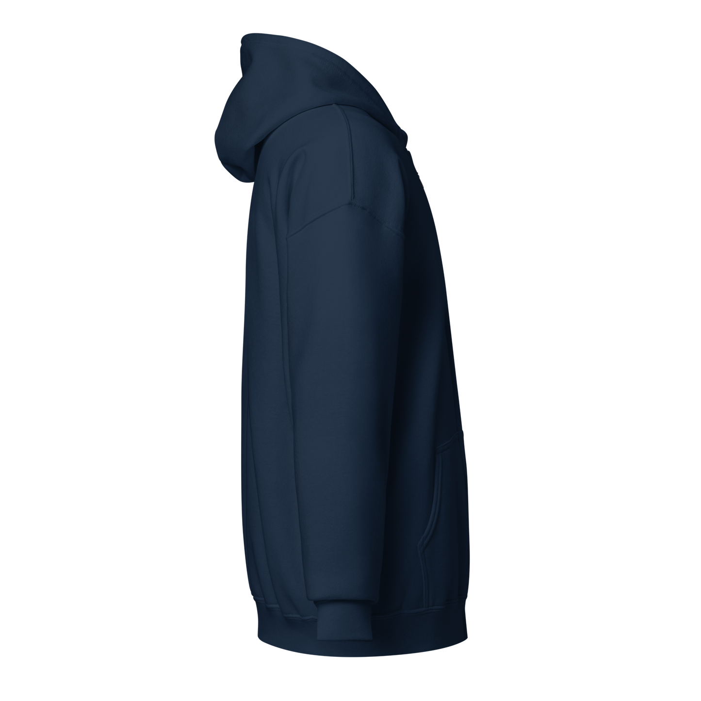 Vetoketjullinen huppari – Logo edessä vasemmalla (oranssi)