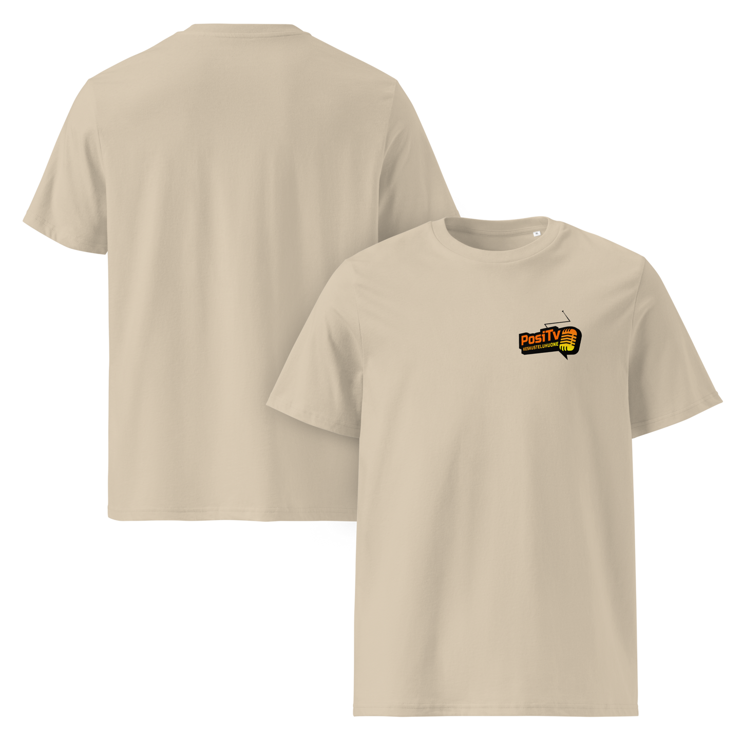 Keskusteluhuone Original - Luomupuuvilla t-paita - Pieni logo edessä vasemmalla